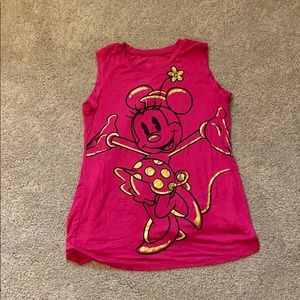 Minnie Mouse Tank Top with slit in back